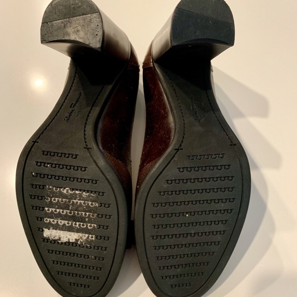 Salvatore Ferragamo Pump Shoes Brown Leather - Picture 4 of 7